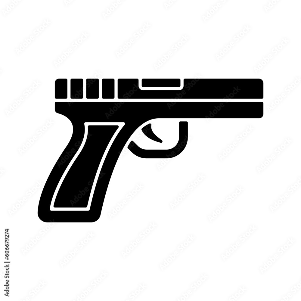 Gun icon. sign for mobile concept and web design. vector illustration