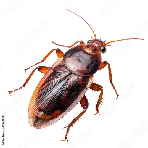 cockroach on a transparant background, PNG, Generative Ai
