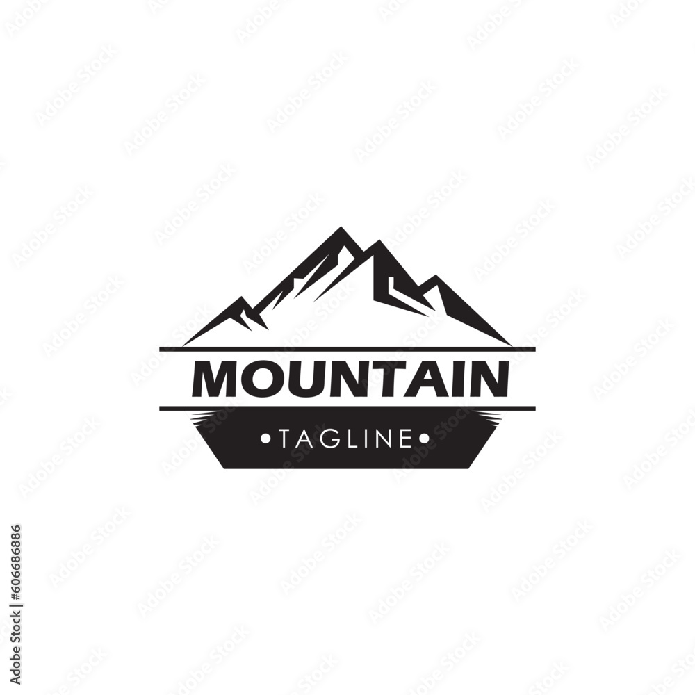 Mountain logo, Mountain expedition and rock climbing vector icons. Mountain logo, Mountain expedition and rock climbing vector icons.