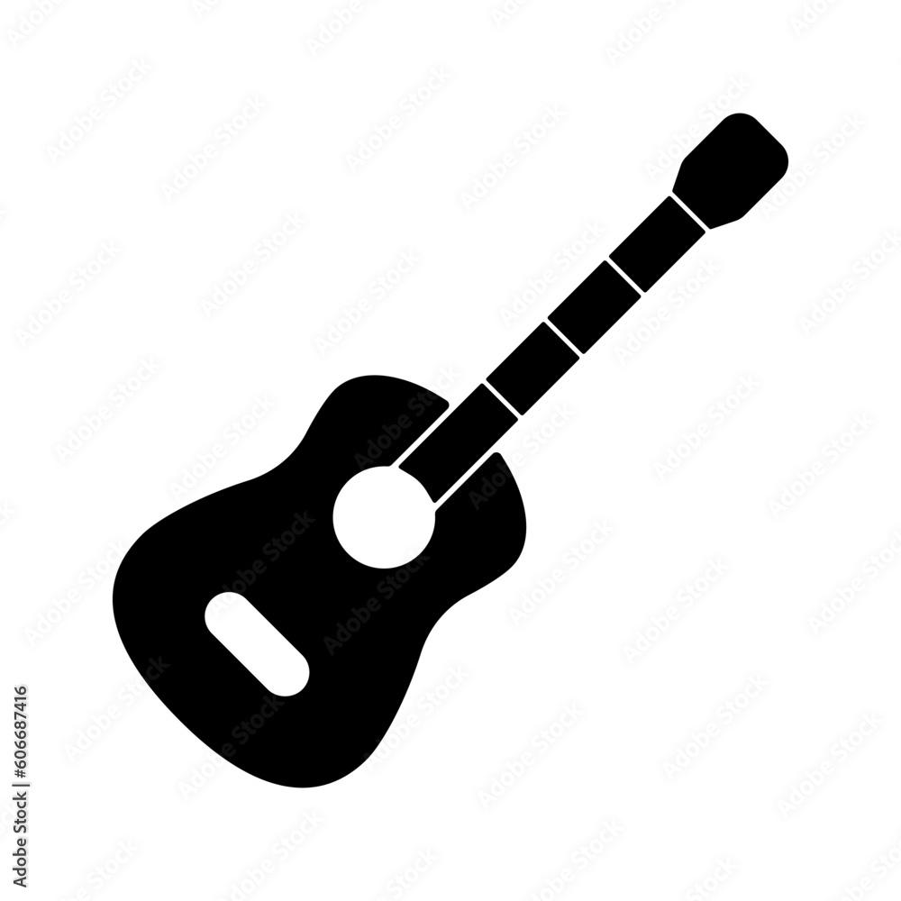 Guitar icon. sign for mobile concept and web design. vector illustration Guitar icon. sign for mobile concept and web design. vector illustration