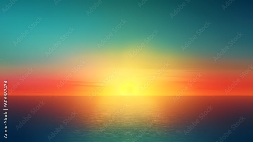 abstract colorful sunrise background Generative AI.