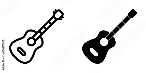 Guitar icon. sign for mobile concept and web design. vector illustration