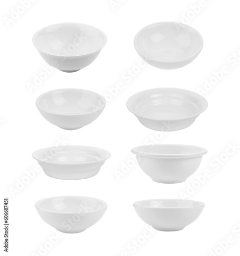 white ceramic bowl on  transparent png
