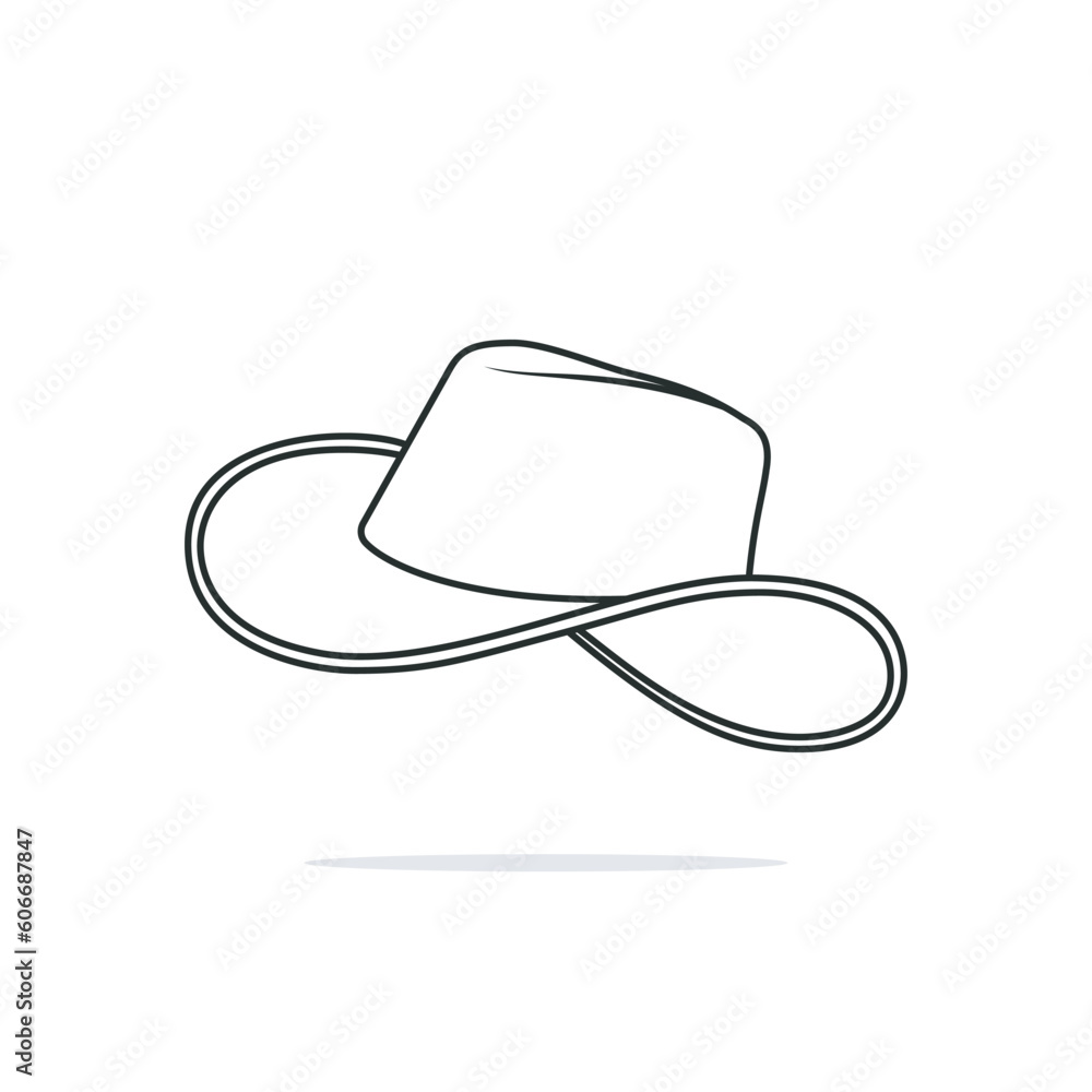 Cow boy hat vector illustration design. Cow boy hat vector illustration design.