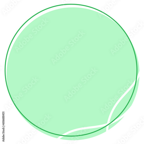 Green Circle Text Frame