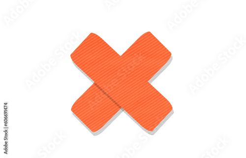 A dressing patch on a white background