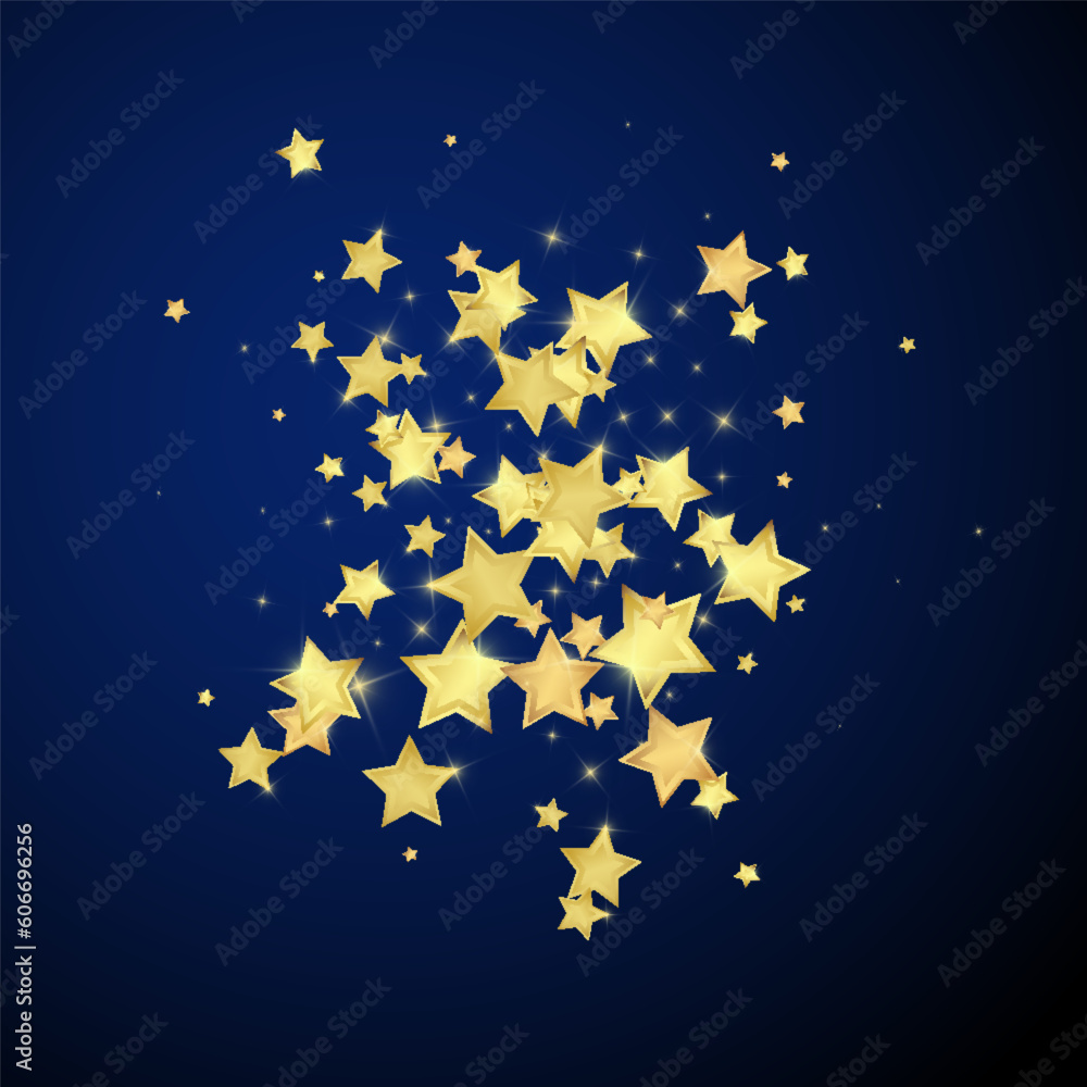 Magic stars vector overlay. Gold stars scattered Magic stars vector overlay. Gold stars scattered