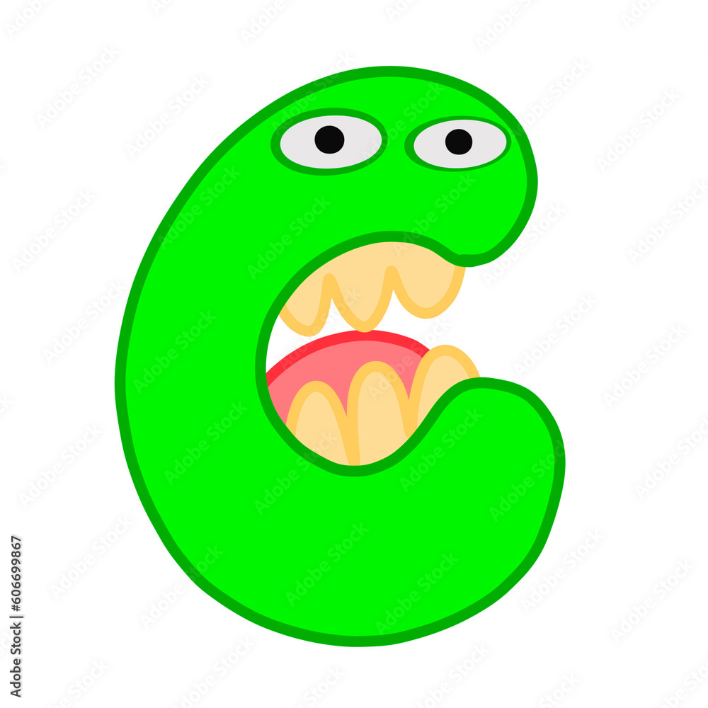 A-Z font happy monster A-Z font happy monster