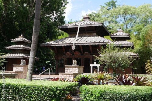 Obraz na plátně Burmesischer Tempel in Brisbane