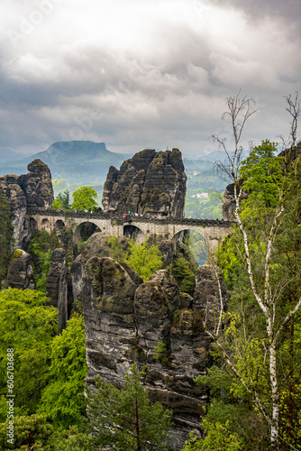 Wandern in der Sächsischen Schweiz, die Basteibrücke 1
