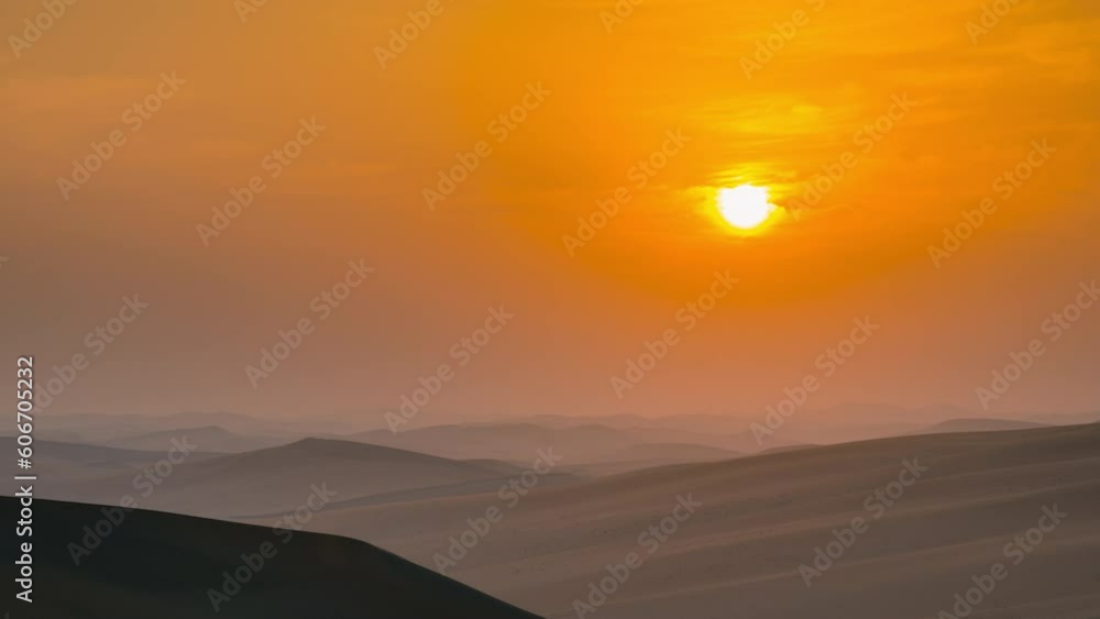 Time lapse of sky clouds sunset sunrise over the sand dune desert, Sky Time lapse, Beautiful background, Blue sky with clouds and sun, Clouds At Sunrise. Time lapse of sky clouds sunset sunrise over the sand dune desert, Sky Time lapse, Beautiful background, Blue sky with clouds and sun, Clouds At Sunrise.