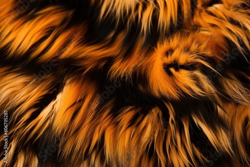 orange and black striped fur texture feather