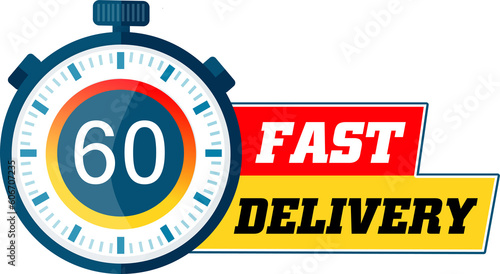 fast delivery consegna rapida 60 minuti ore giorni photo