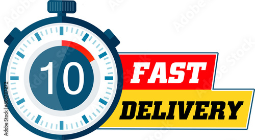 fast delivery consegna rapida 10 minuti ore giorni photo