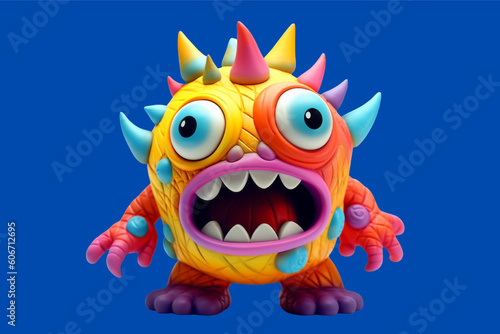 monster illustration 3d character rendering