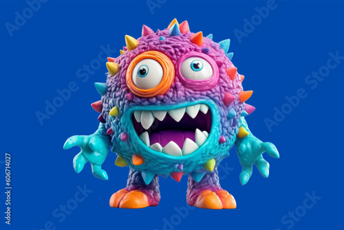 monster illustration 3d character rendering