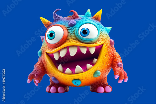 monster illustration 3d character rendering