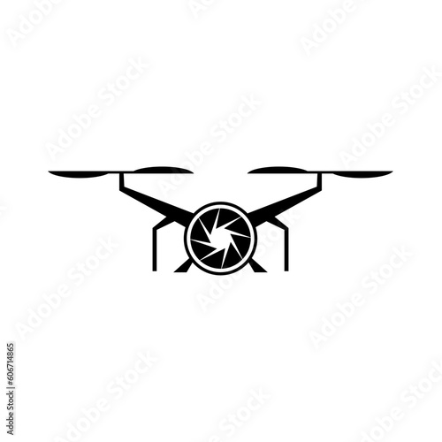 drone quadcopter icon vector on white background