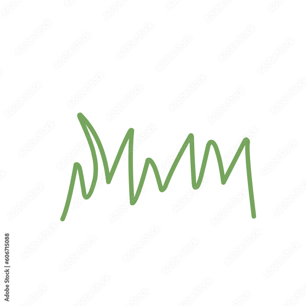 Grass Line Icon Vector Grass Line Icon Vector