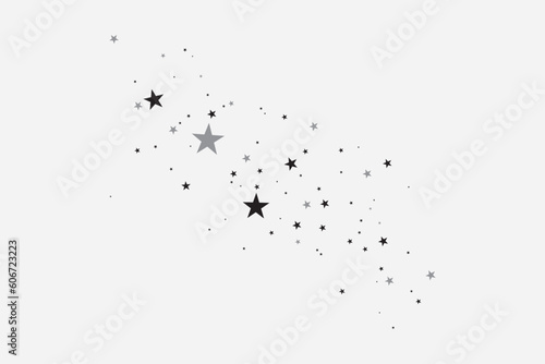 black star, sign, symbol, cross, vector illustration