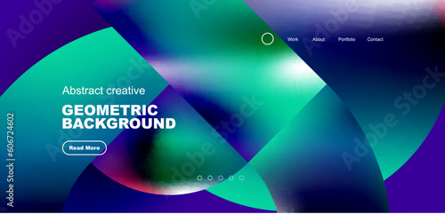 Shiny circles and round elements geometric background. Vector illustration for wallpaper, banner, background, leaflet, catalog, cover, flyer