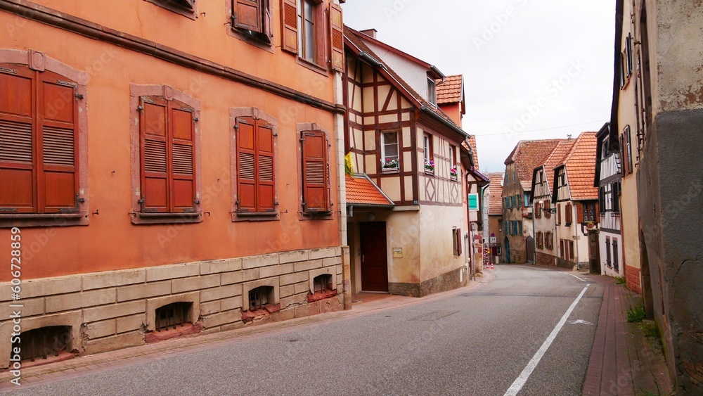 Boersch, village aux maisons typiques en Alsace. Région de Grand Est. France Europe