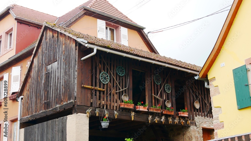 Boersch, village aux maisons typiques en Alsace. Région de Grand Est. France Europe