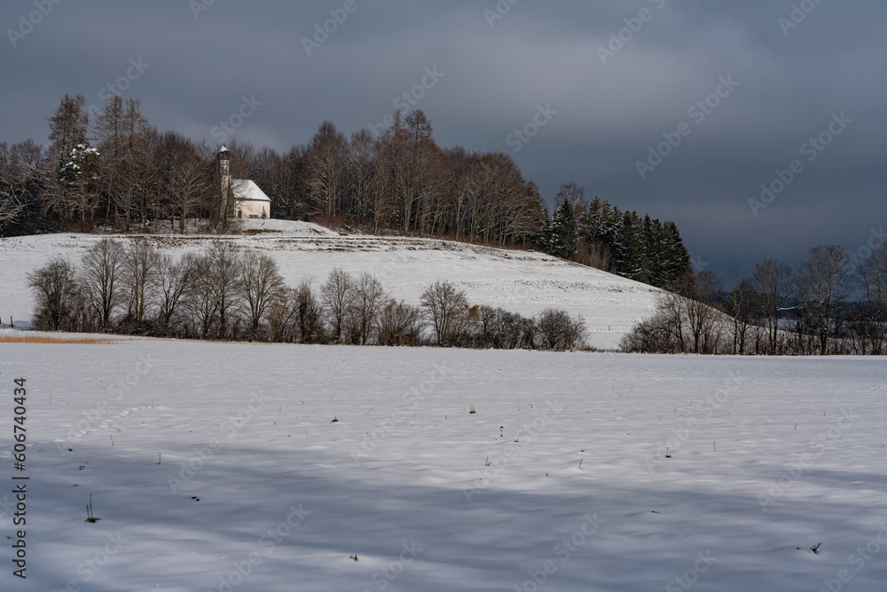 Obraz premium Kapelle im Winter