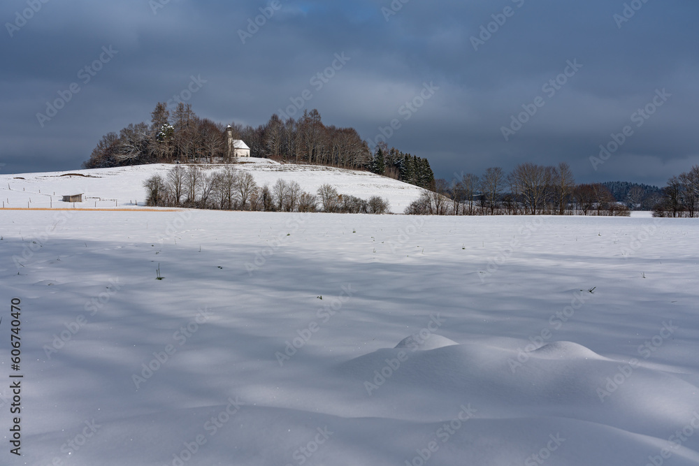 Winterlandschaft in Oberbayern