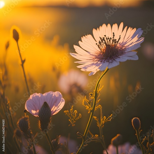 Delve into nature's beauty with a macro lens. Golden hour illuminates intricate flower and plant details. Soft, dreamy style evokes tranquility. © Hashan