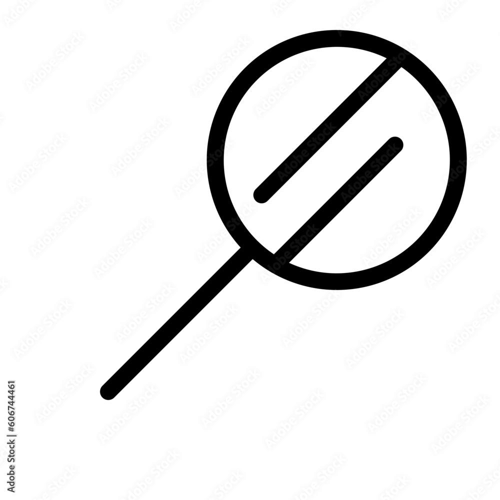 magnifying line icon