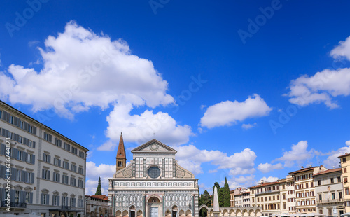 Basilica of Santa Maria Novella in Florence, Italy.  photo