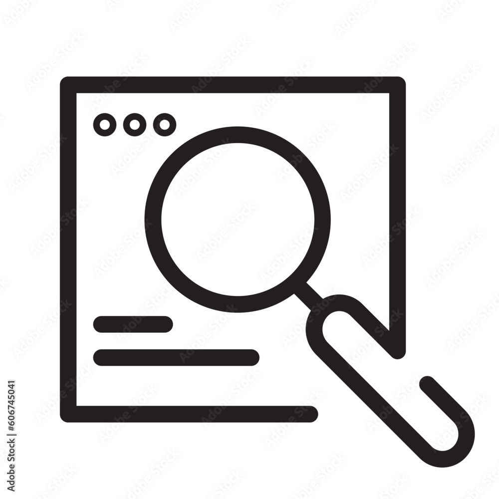 magnifying line icon magnifying line icon