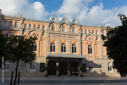 Vista del teatro Romea en el centro de la ciudad de Murcia  espa  a.