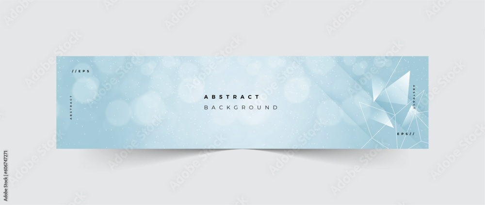 Linkedin banner snow abstract background