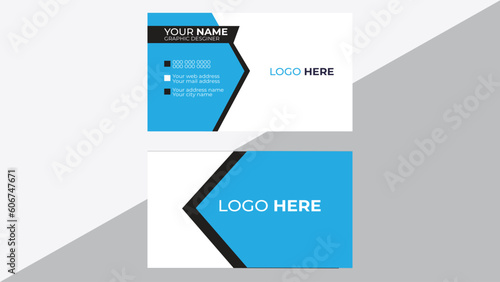 creative modern name card and business card.Business card design template, Clean professional business card template, visiting card, business card template.