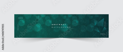 Linkedin banner technology line background design