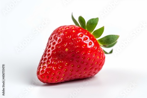 Strawberry isolated on white background, Generative ai