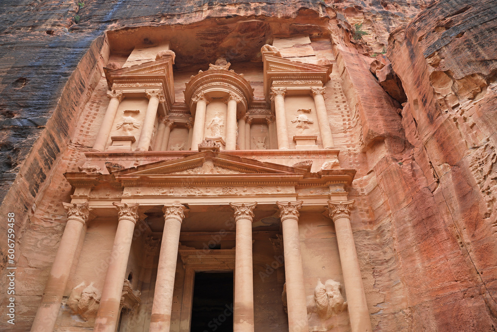 jordania petra ciudad perdida el tesoro-al khazna nabateo desfiladero rosa esculpida en la roca 4M0A0853-as23