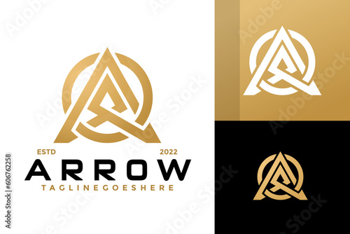 Vector modern Arrow Logo Design for brand identity
