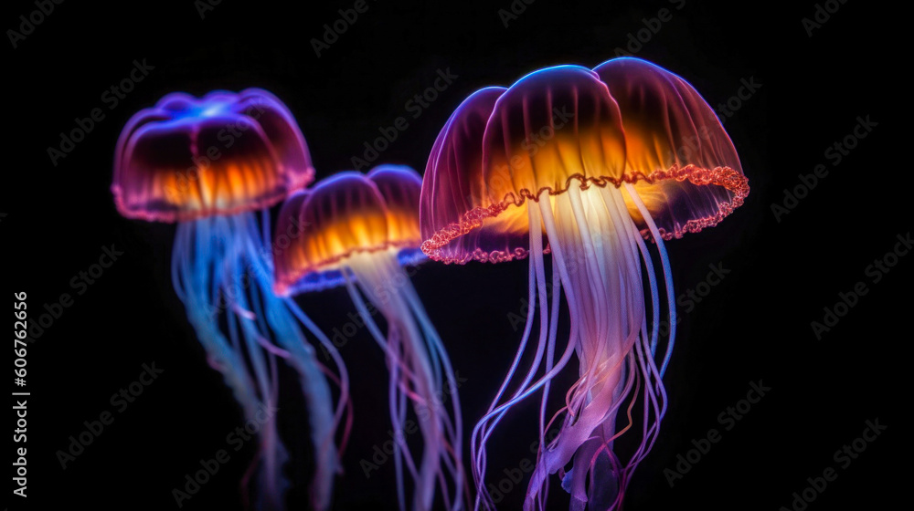 Fantasie-Jellyfish in the sea Fantasie-Jellyfish in the sea