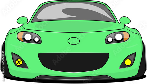 Fotografija Cute green car