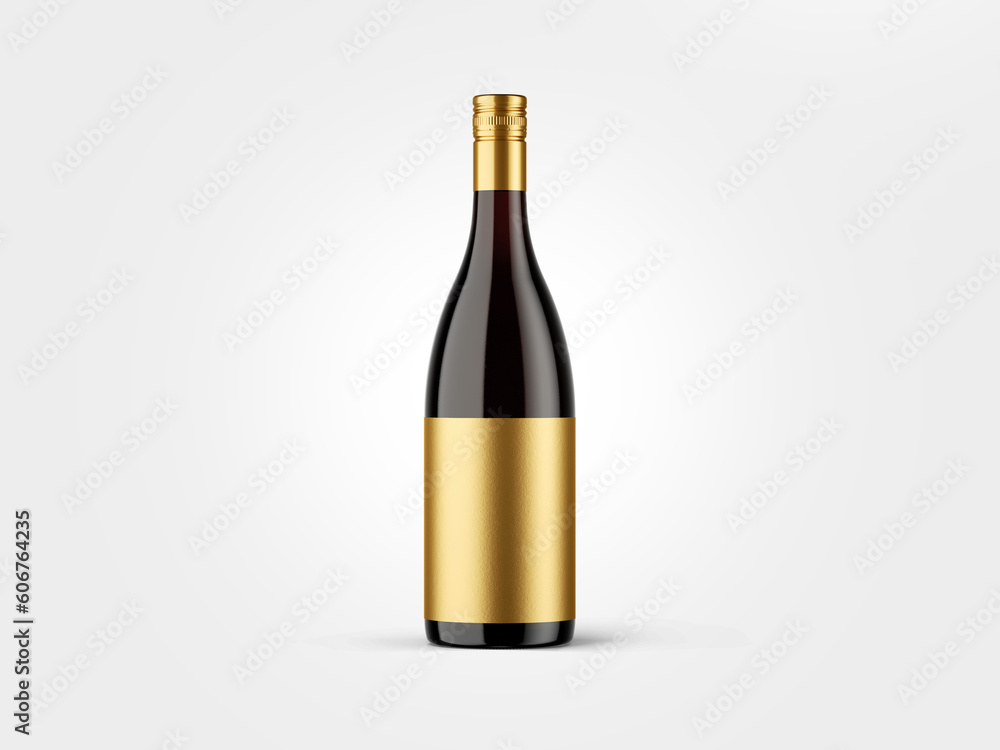 bottle of wine, champagne, cider or beer, dark brown, mockup with isolated background to be cut out, which can be used for label project presentations. bottle of wine, champagne, cider or beer, dark brown, mockup with isolated background to be cut out, which can be used for label project presentations.