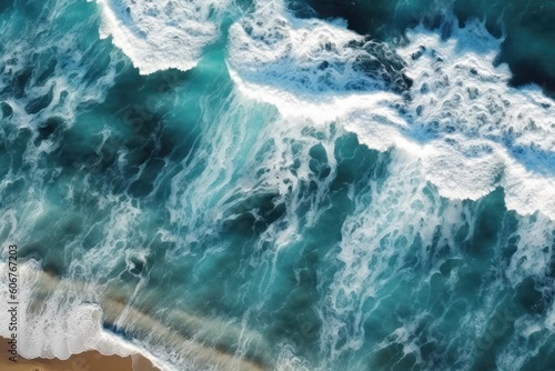 natural background with spectacular sea waves, ai tools generated image