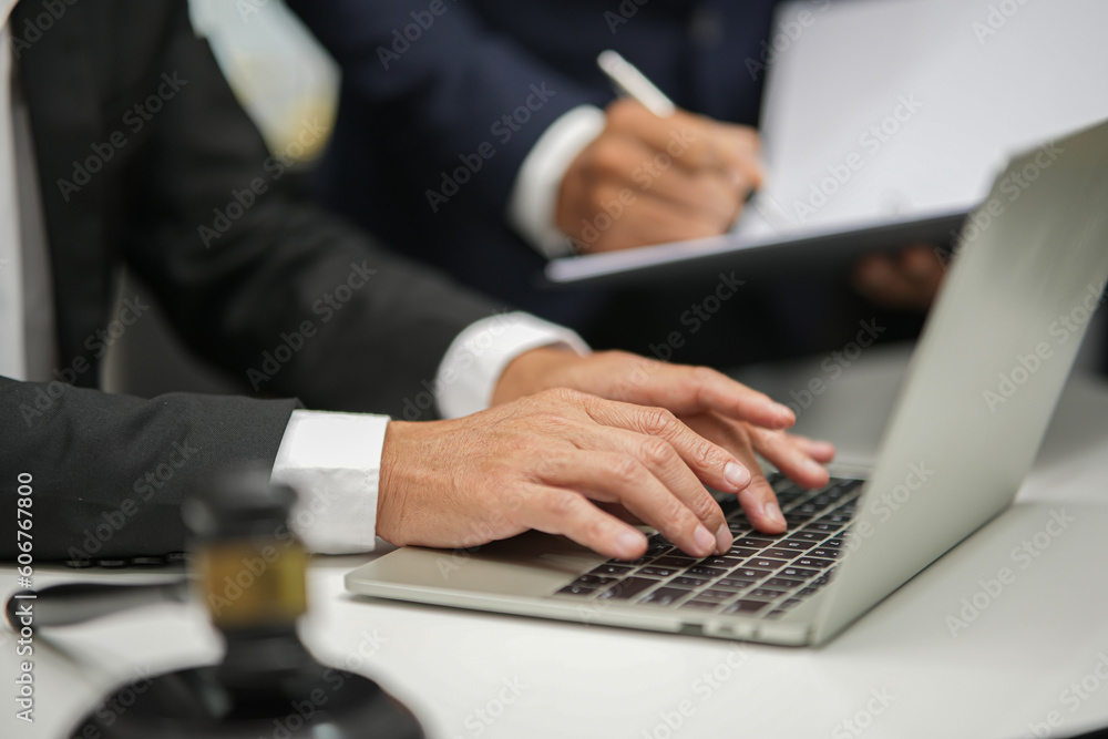 Business and lawyers discussing contract papers Consultation and legal concepts, lawyers, Business and lawyers discussing contract papers Consultation and legal concepts, lawyers,