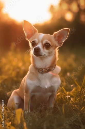 Chihuahua dog. Generative AI. © Hanna