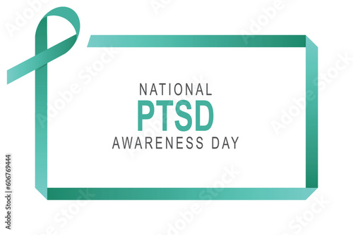 National PTSD Awareness Day background. photo