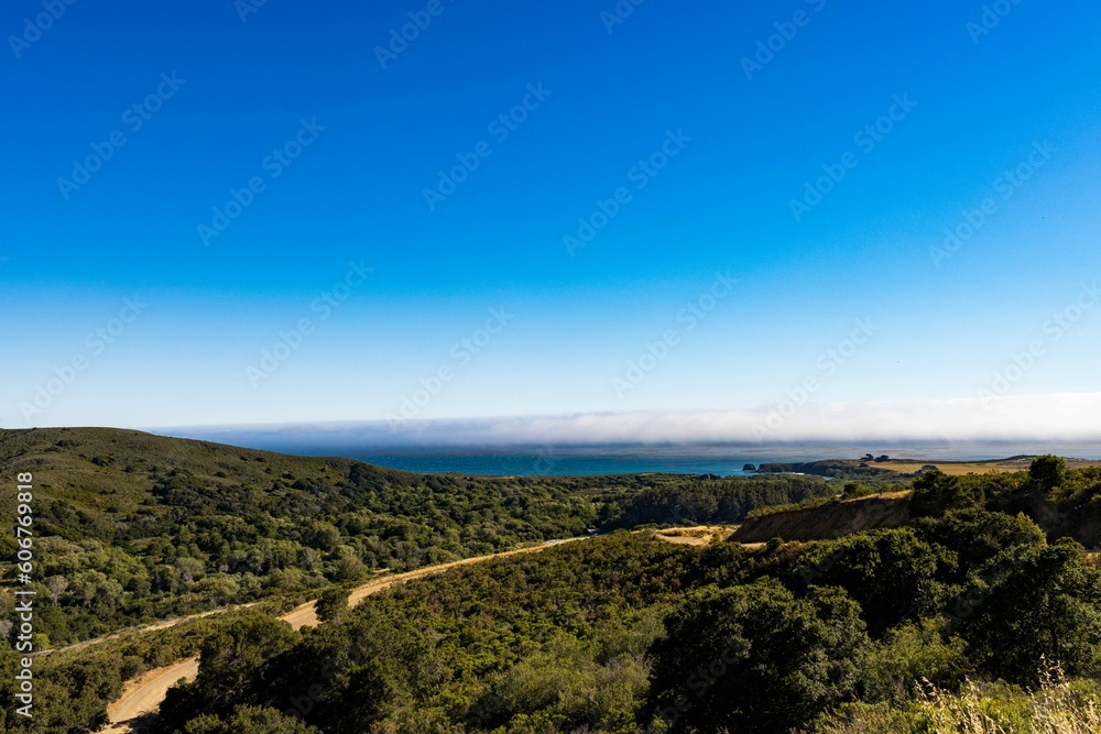Fototapeta premium Beautiful shot of the Old Coast Road in California