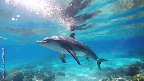 Dolphin in Crystal Clear Ocean © Exotic Escape