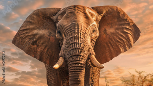 african elephant created with Generative AI technology © Robert Herhold